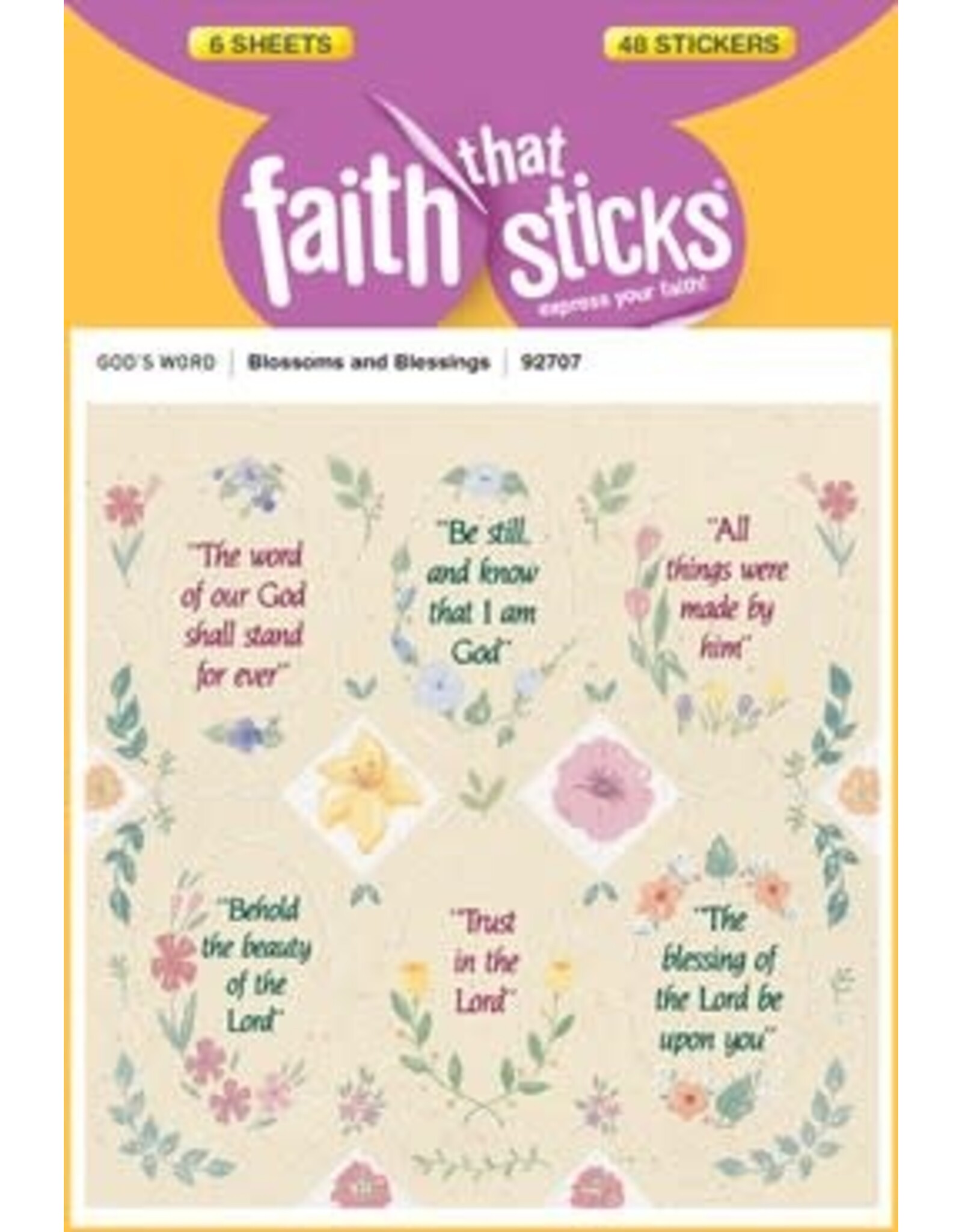 Faith that Sticks Blossoms and Blessings - Stickers