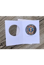 Bright Greetings Immaculate Heart of Mary stained  glass sun-catcher card