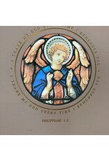 Bright Greetings Angel stained glass sun-catcher greeting card