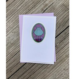 Bright Greetings Baptism shell suncatcher greeting card with scripture