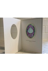Bright Greetings Baptism shell suncatcher greeting card with scripture