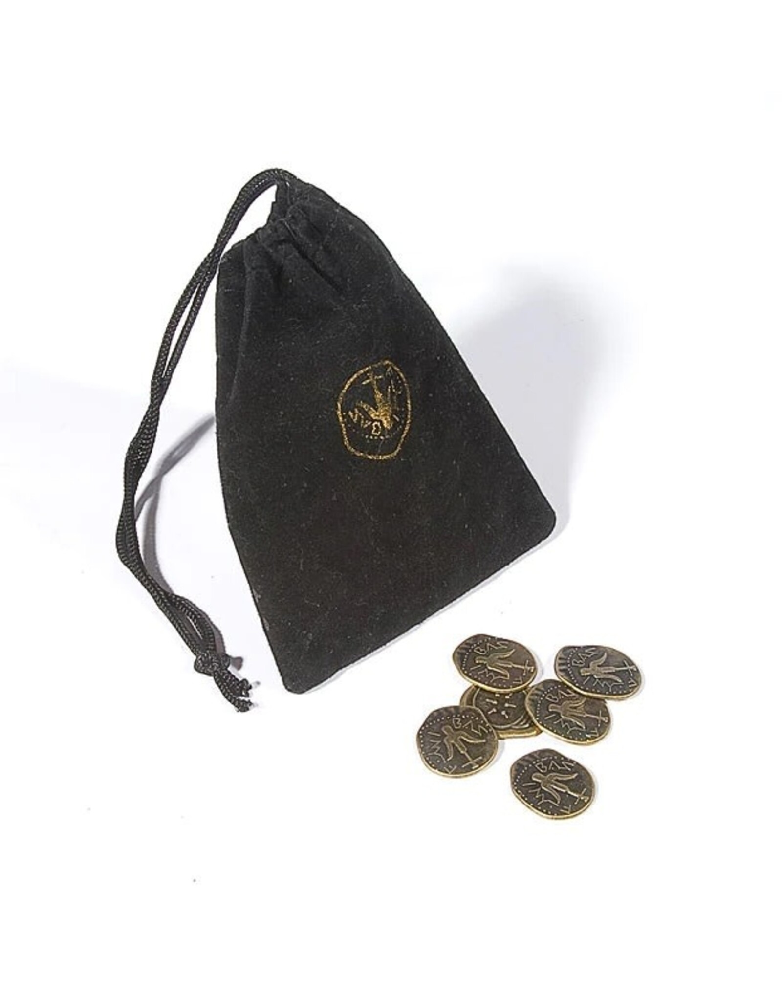 Holy Land Gifts Widow's Mite Coins w/ Velvet Bag - 10 coins and card