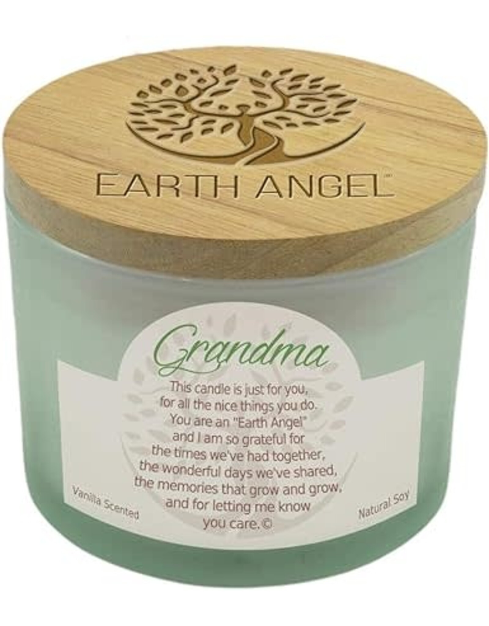 Earth Angel Earth Angel Natural Soy Candle Vanilla Fragrance 2-Wick 12 Ounce (Grandma)