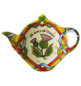 Clara Crafts Scottish Thistle Tea Bag Holder - Scottish Weave  w/ gift box