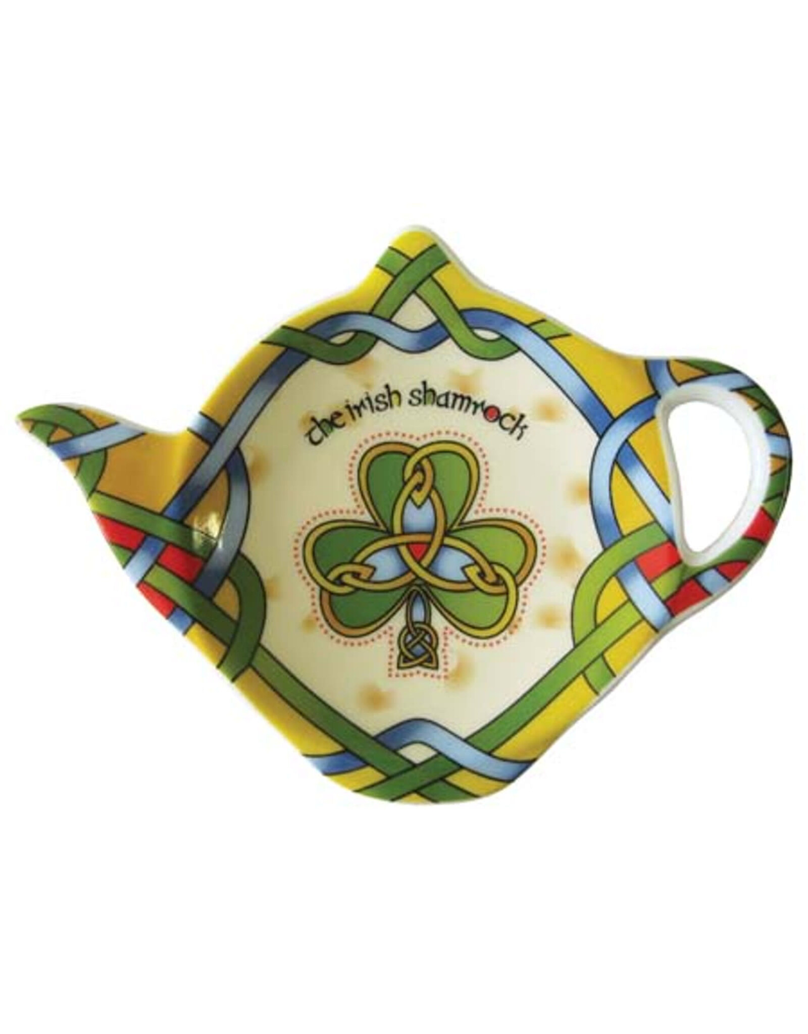Clara Shamrock Tea Bag Holder - Irish Weave w/ gift box