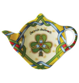 Clara Shamrock Tea Bag Holder - Irish Weave w/ gift box