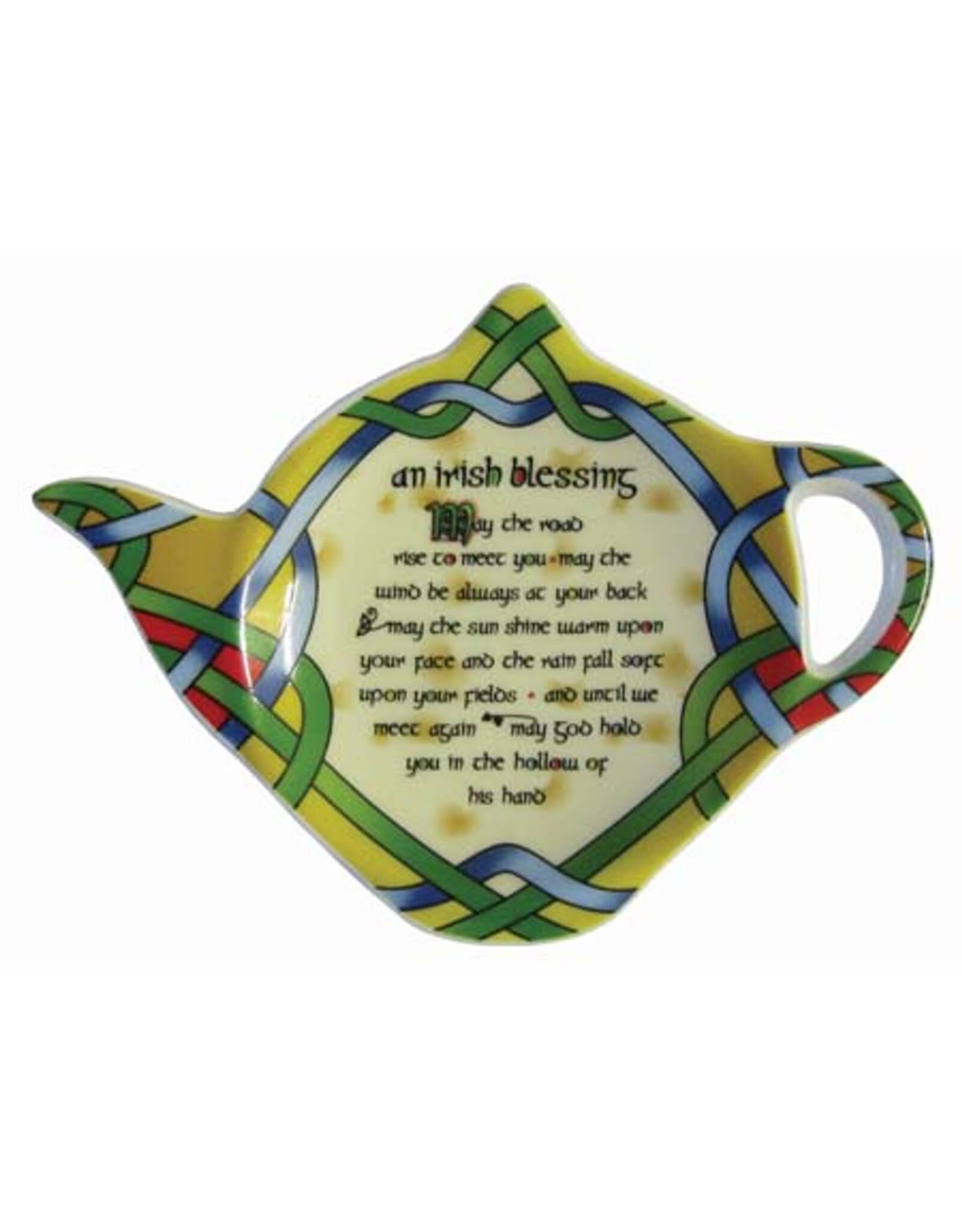 Clara Irish Blessing Tea Bag Holder - Irish Weave w/ gift box
