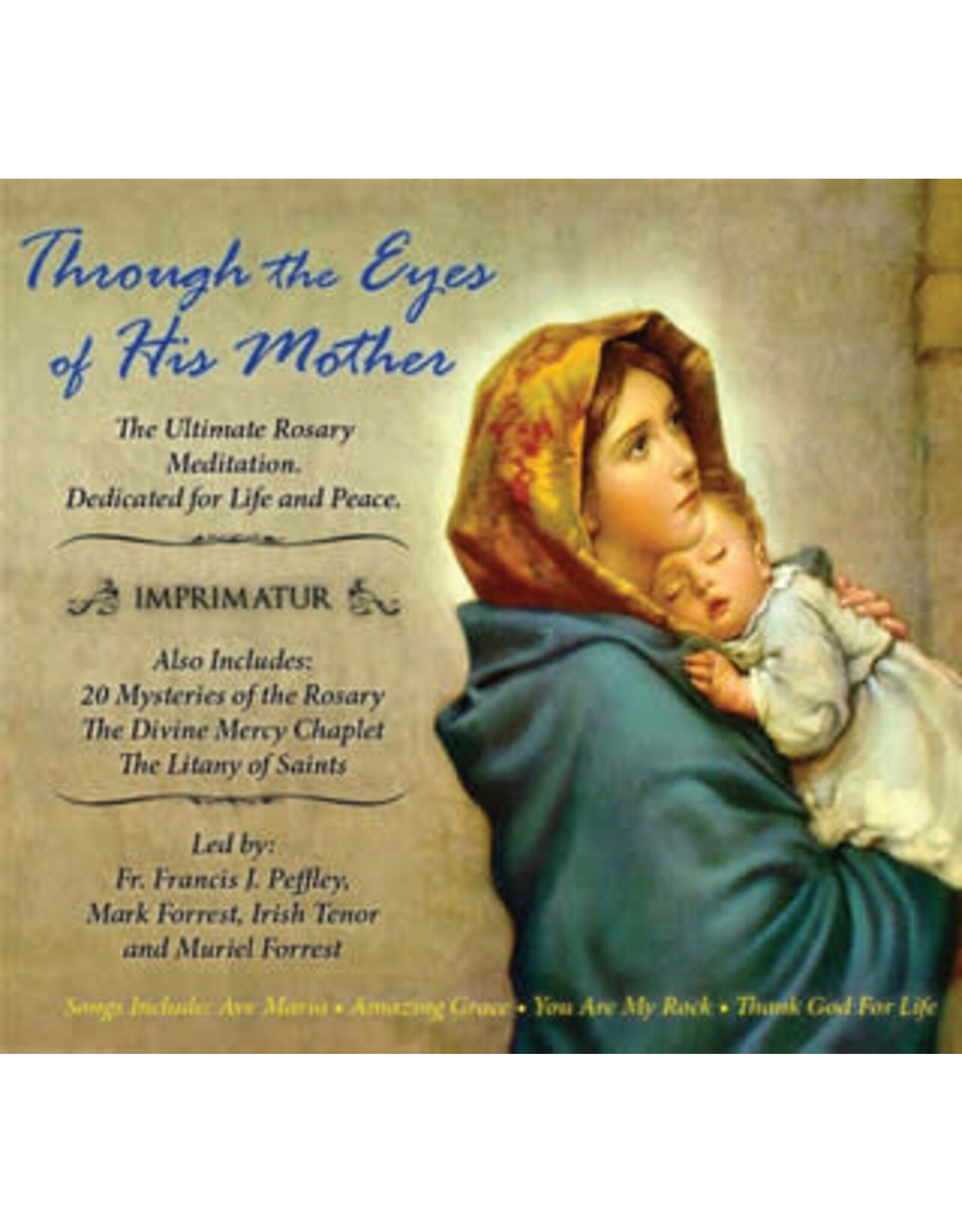 Ignatius Press Through the Eyes of His Mother Rosary, Divine Mercy, Hymns -  CD
