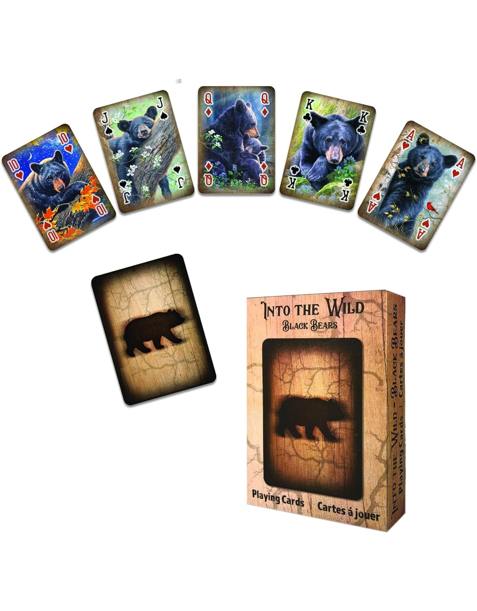 Rivers Edge Products Playing Cards - Into the Wild - Black Bear