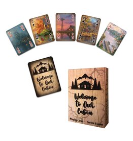 Rivers Edge Products Playing Cards - Welcome to our Cabin