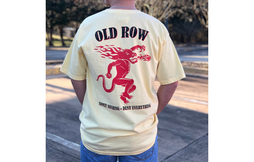 Old Row Spicy Shot Short Sleeve T-Shirt - Yellow