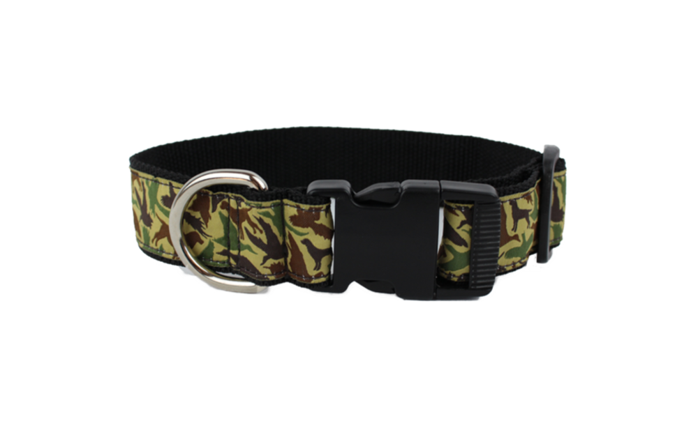 Old School Camo Dog Collar- LARGE