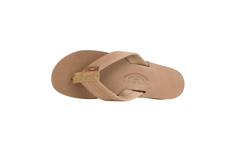 Women's Thick Strap Single Layer Premier Leather Flip Flop