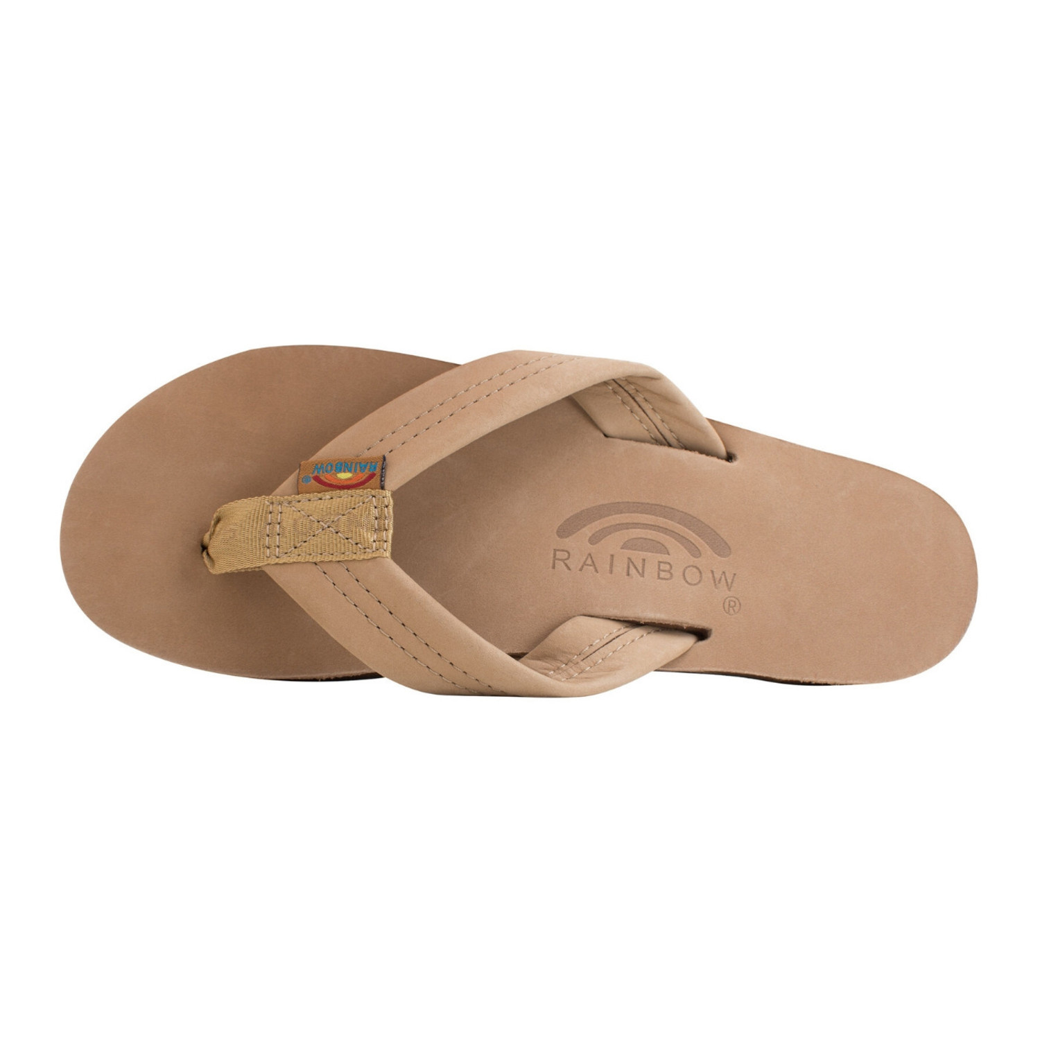 rainbow sandals single layer premier leather with arch support
