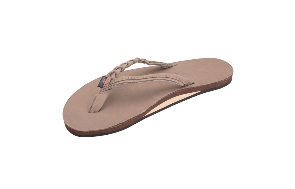 Women's Flirty Braidy Flip Flop-Dark Brown