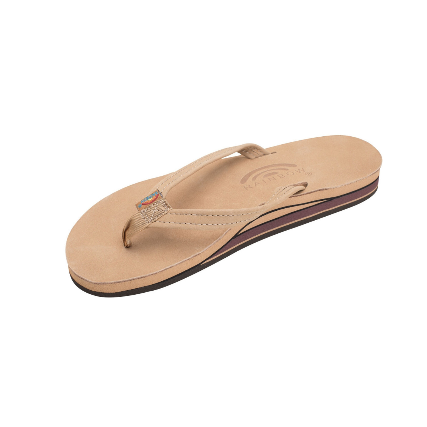 thin leather flip flops