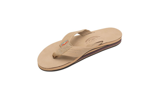 rainbow flip flops double layer