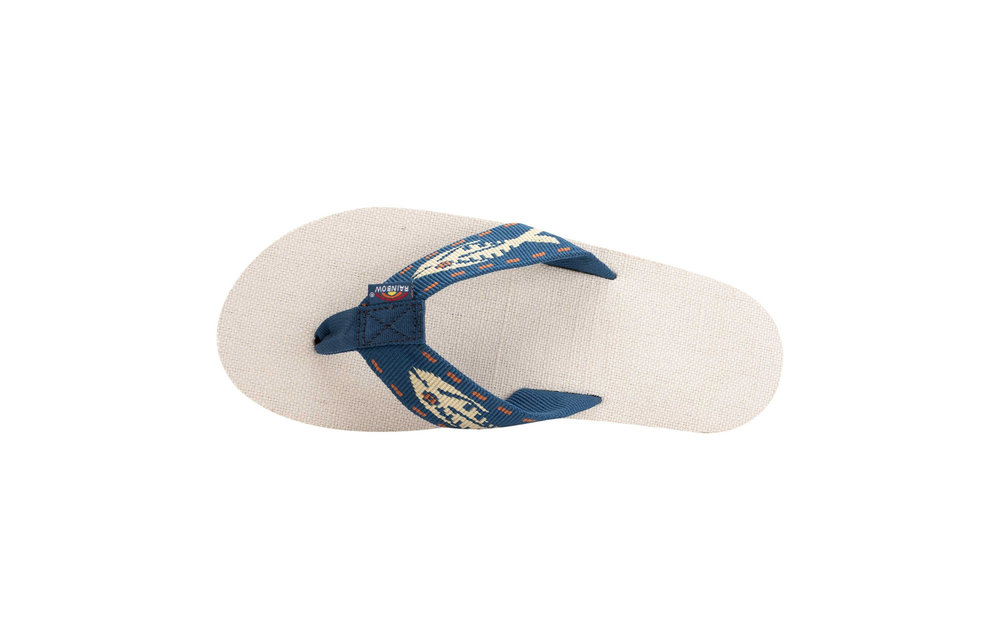 Natural Hemp Fish Pattern Flip Flop