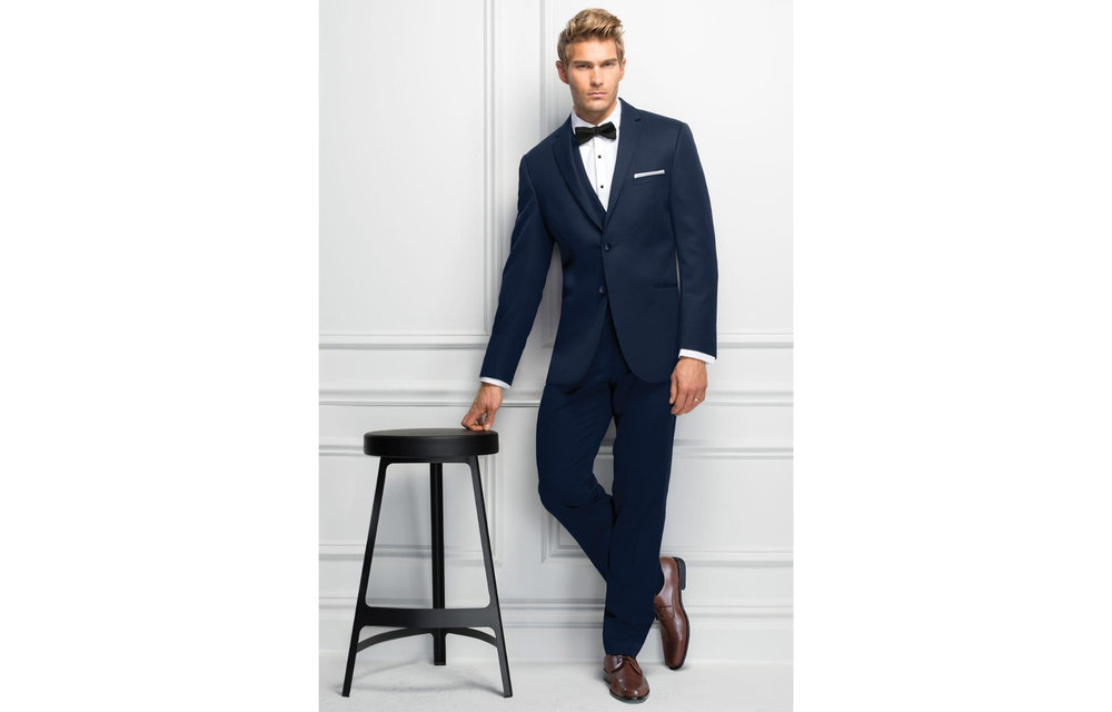 michael kors navy sterling suit
