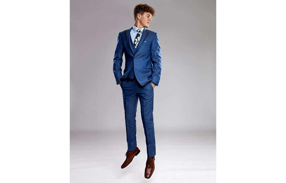 221 Ultra Slim Indigo Blue Lane Tuxedo - Ike Behar