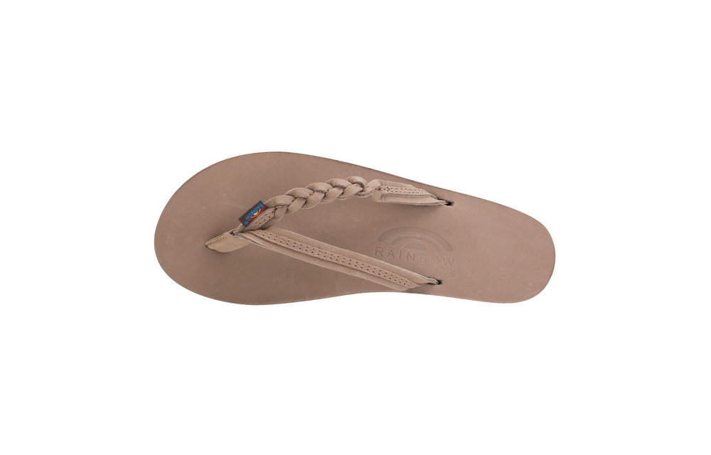 Women's Flirty Braidy Flip Flop-Dark Brown