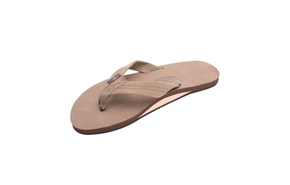 Women's Thick Strap Single Layer Premier Leather Flip Flop