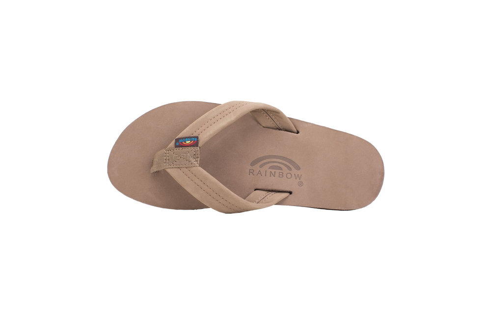 Women's Thick Strap Single Layer Premier Leather Flip Flop