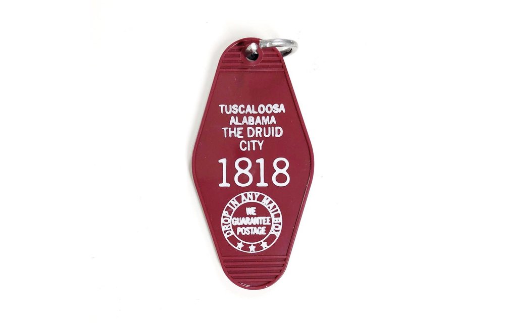 Alabama Hotel Keychain - Crimson