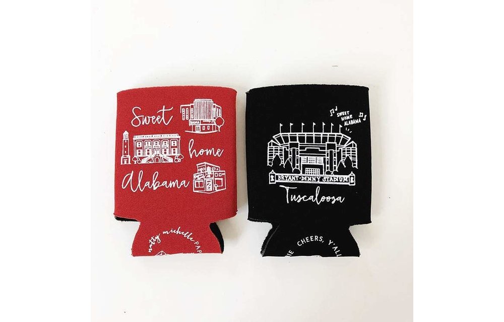 Alabama Can Cooler - Black