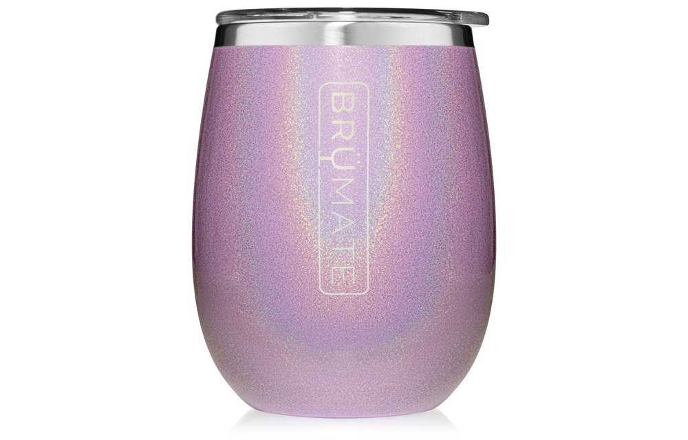 UNCORK'D XL 14oz Wine Tumbler | Glitter Violet