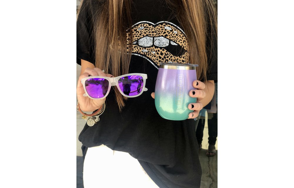 UNCORK'D XL 14oz Wine Tumbler | Glitter Mermaid Ombré
