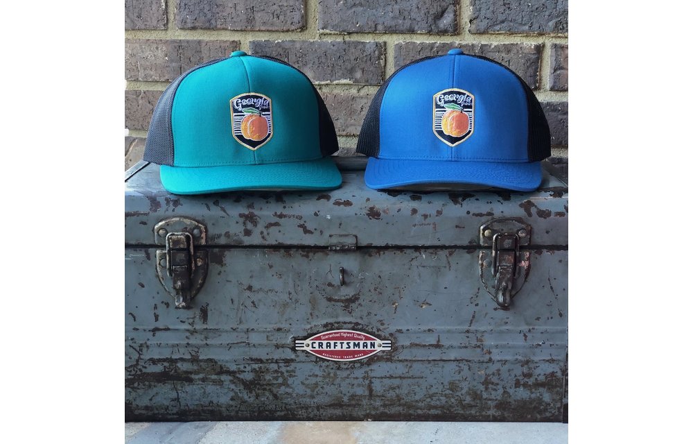 Georgia Grown Trucker Hat - Emerald Green/Black