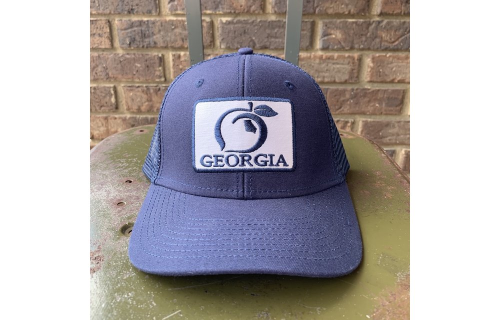 Georgia Patch Trucker Hat-Navy