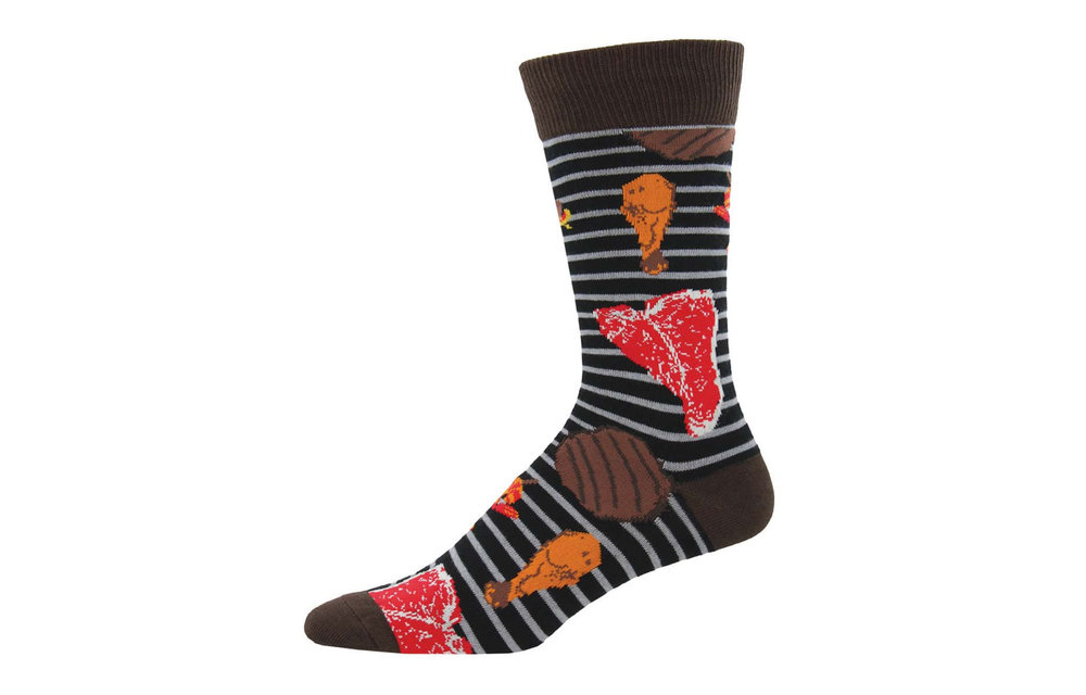 GRILLIN' N' CHILLIN' Socks- BLACK