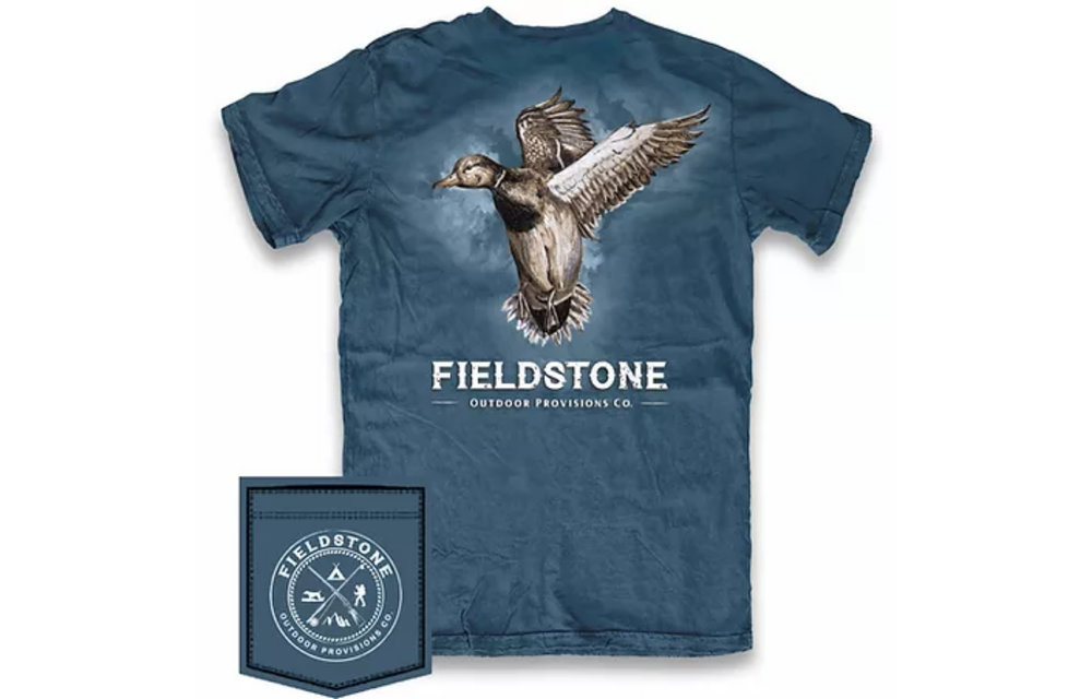 Ducks in Flight Short Sleeve T-Shirt - Blue