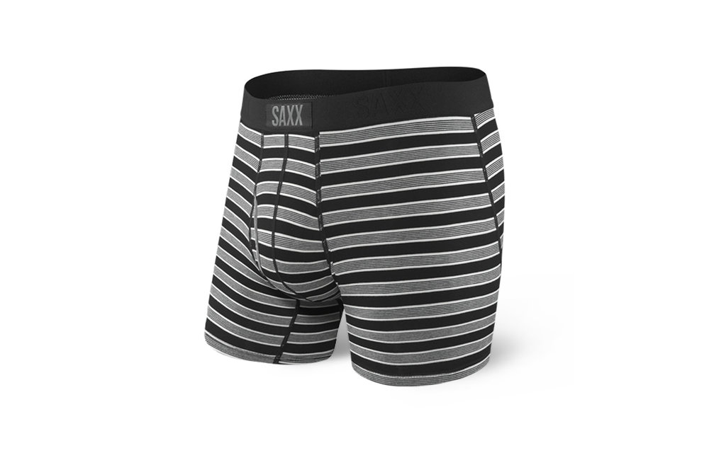 ULTRA BOXER BRIEF FLY - BLACK CREW STRIPE