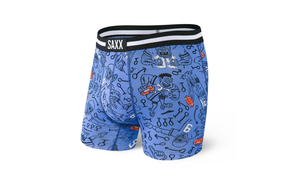 VIBE BOXER BRIEF - BLUE FIRST AND 10