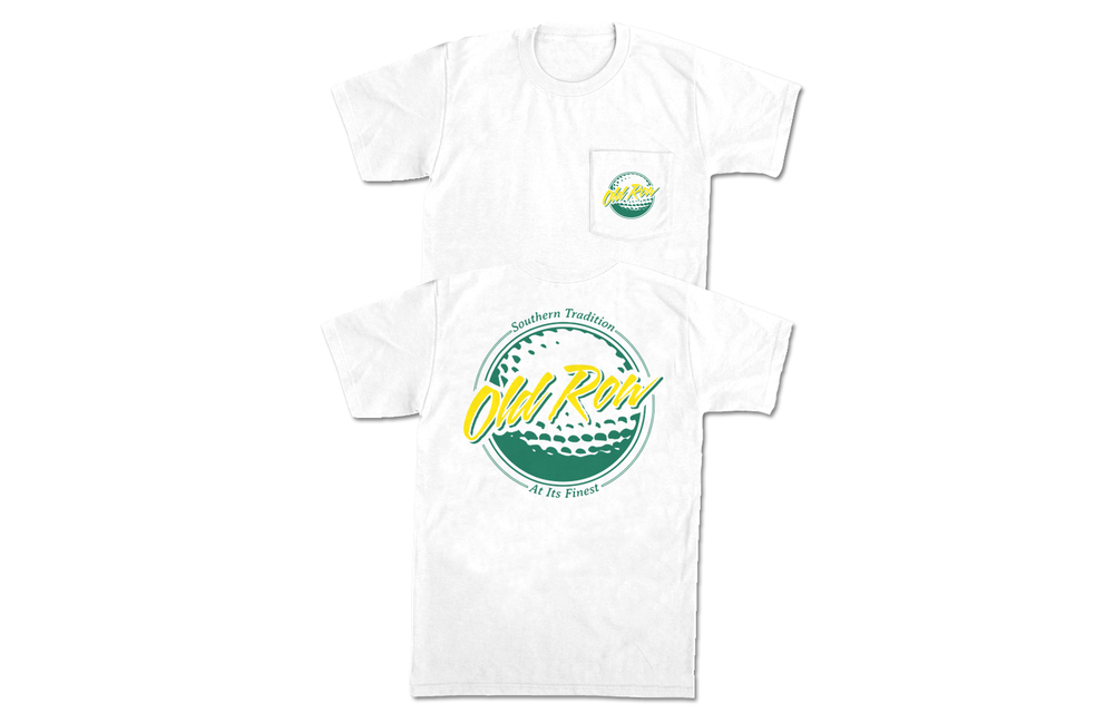 Old Row Golf Short Sleeve T-Shirt - White