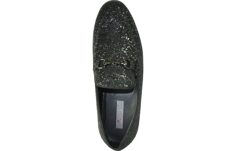 Glitter Tux Shoes - Black