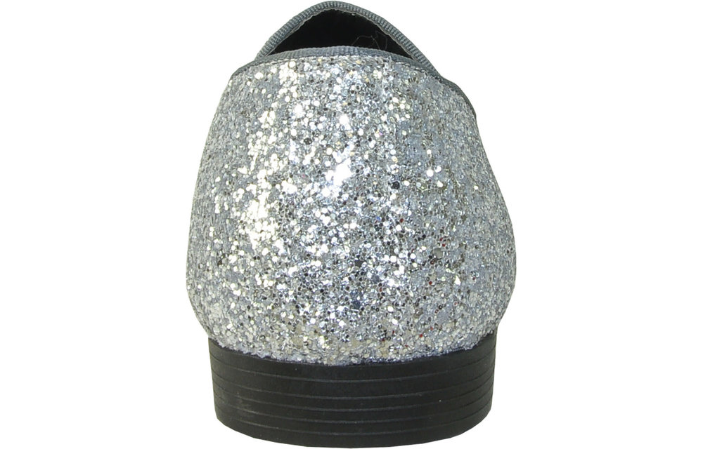 Glitter Tux Shoes - Silver