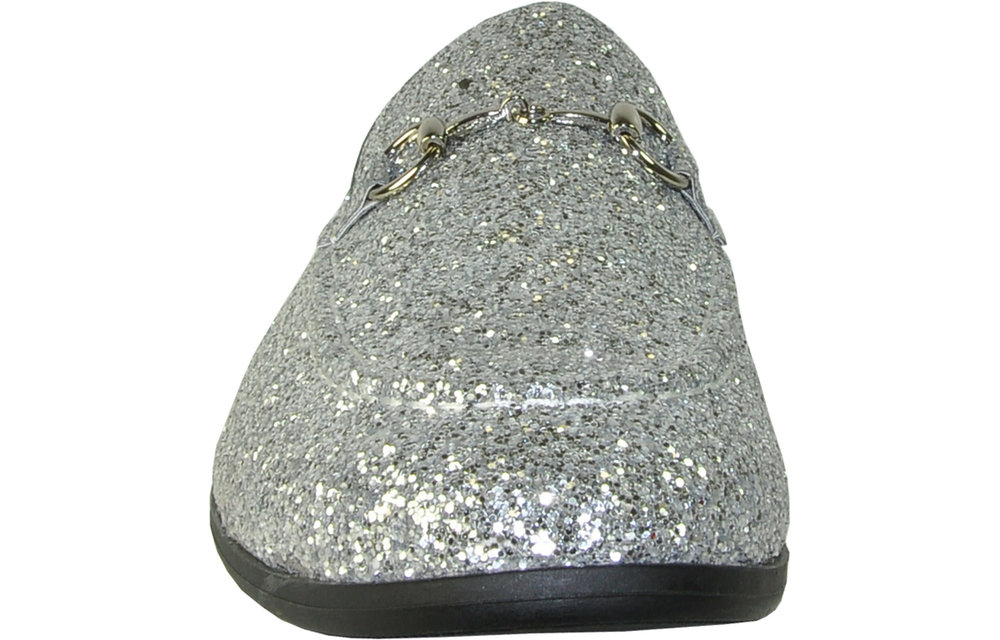 Glitter Tux Shoes - Silver