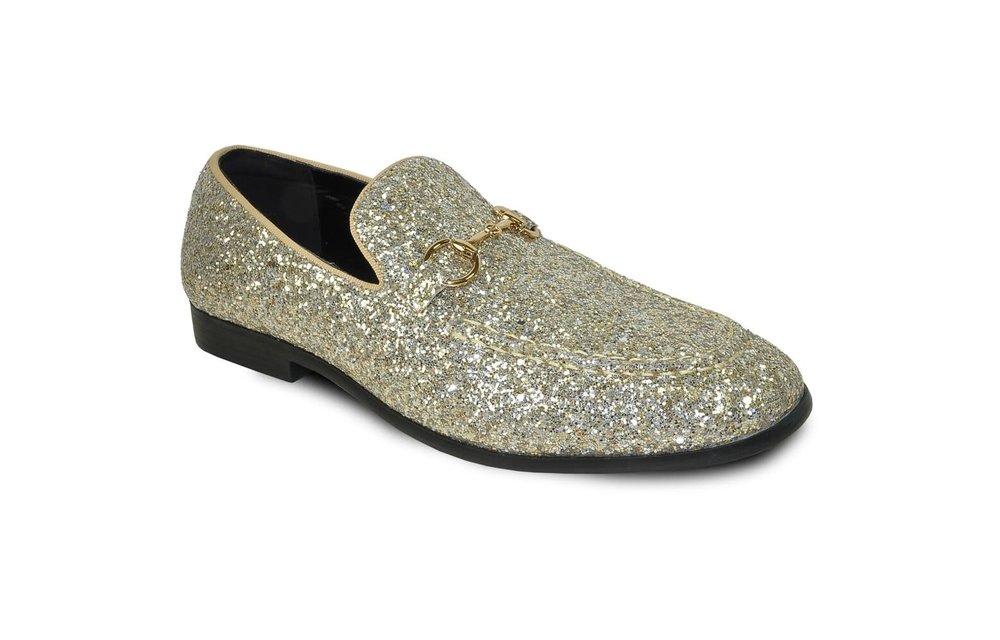 Glitter Tux Shoes - Gold