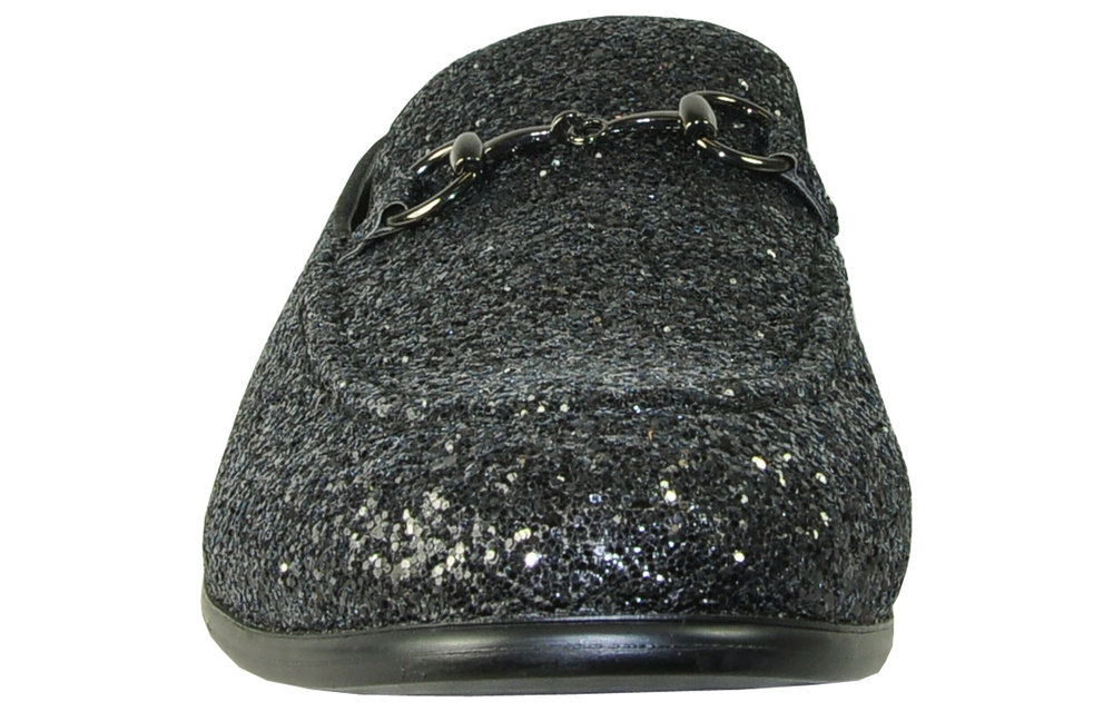 Glitter Tux Shoes - Black