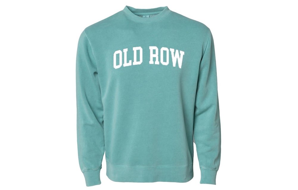 Old Row Pigment Dyed Crewneck- Mint