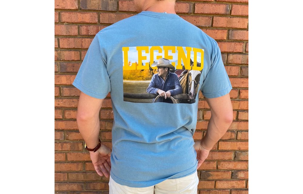 Yellowstone Dutton Short Sleeve T-Shirt-Blue