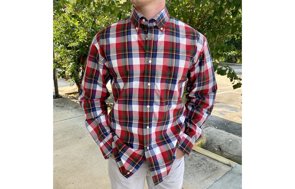 Ronald Plaid Button Down - Red