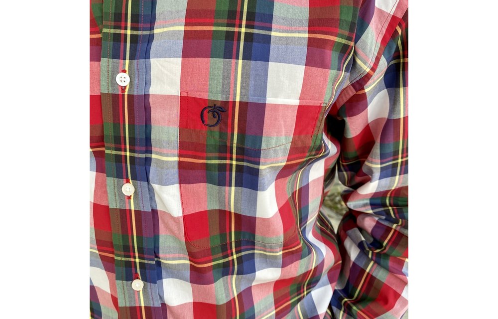 Ronald Plaid Button Down - Red