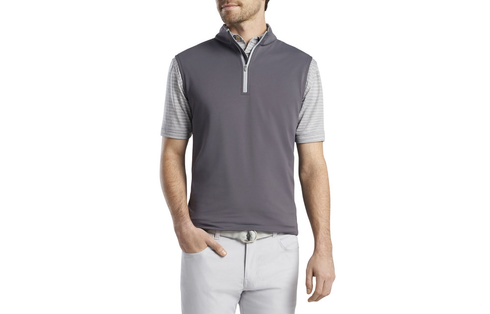 Galway Performance Quarter Zip Vest - Iron
