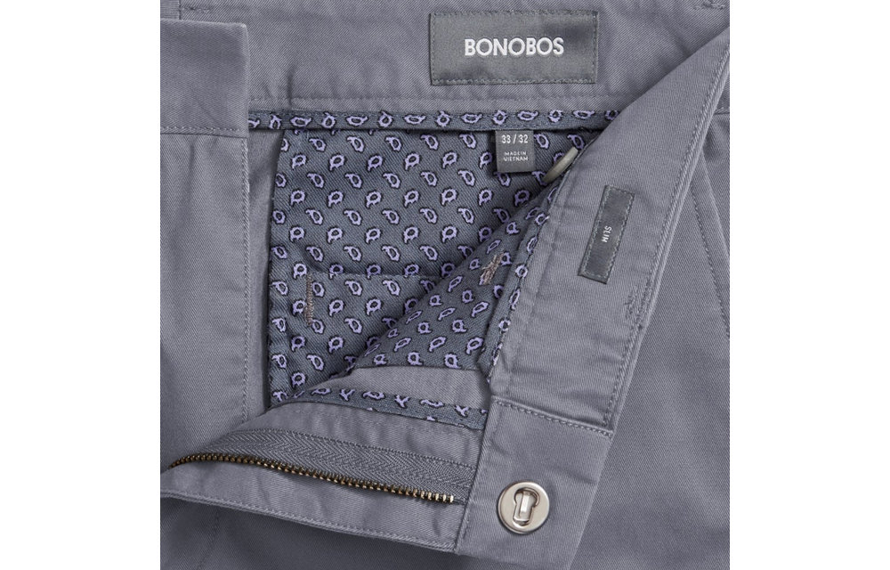 Stretch Washed Chinos-Castlerock