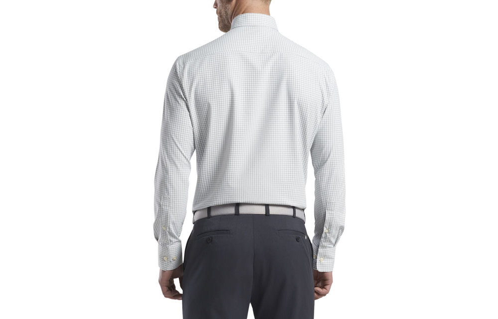 Samuel Natural Touch Button Down-Gale Grey